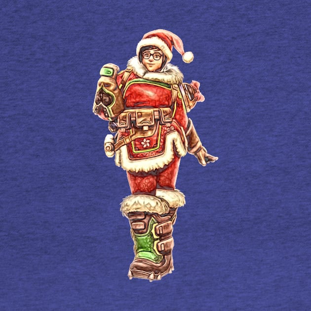 Overwatch Mei Mei-rry Christmas Skin by Green_Shirts